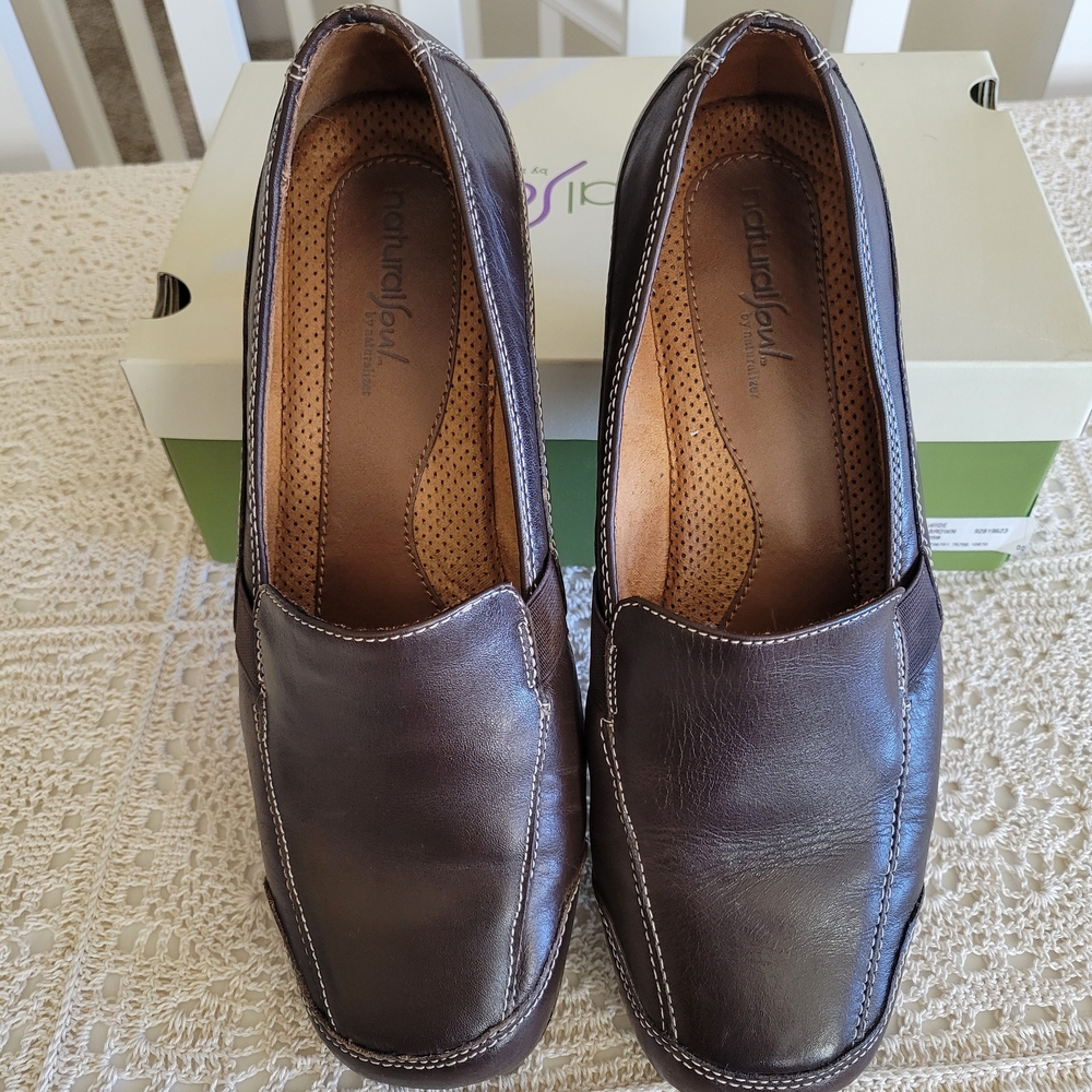 Naturalizer Dark Brown Slip-On Loafers